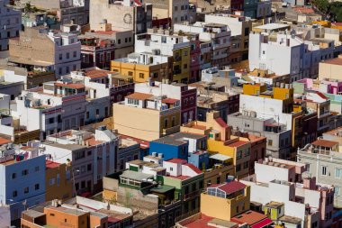 Las Palmas, yoğun kentsel Bina Cityscape Gran Canaria ada sermaye kasabası.