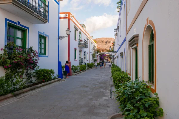 Arquitectura Colonial Del Puerto Mogán Isla Gran Canaria — Foto de Stock