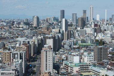 Tokyo siluetinin cityscape gün ışığı - iş kavramı ile
