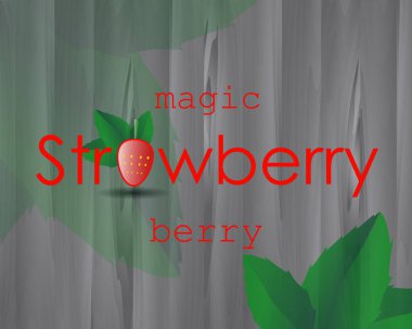 çilek poster görüntüsü kırmızı berry ile