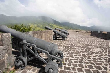 Kükürt kale St Kitts Adası üzerinde koruma kanunları.