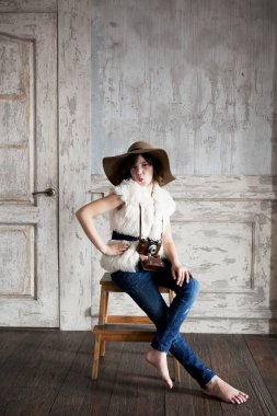 güzel genç fotoğrafçı 