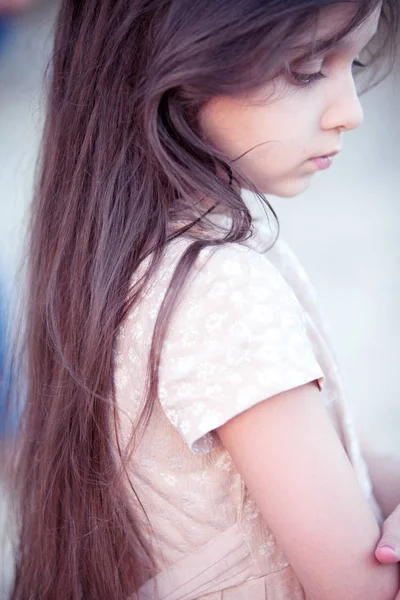Smutná holčička — Stock fotografie