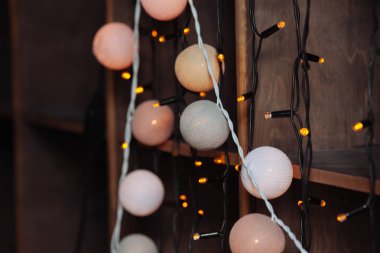 arka plan christmas lights ile