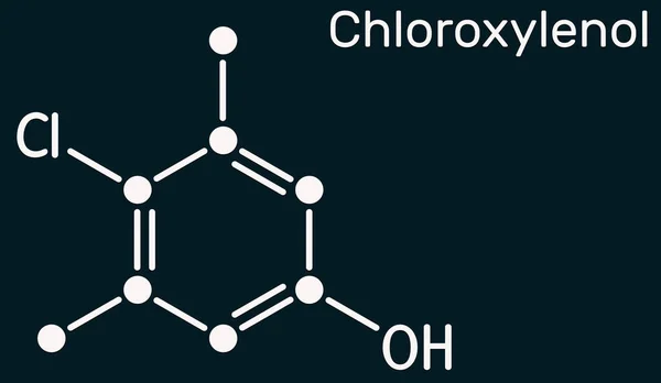 Cloroxilenol Molécula C8H9Clo Pcmx Antisséptico Desinfetante Para Desinfeção Cutânea Instrumentos — Fotografia de Stock