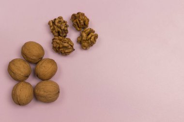 Ceviz. Vegan protein kaynağı ve yağ asitleri. Sağlıklı yiyecekler