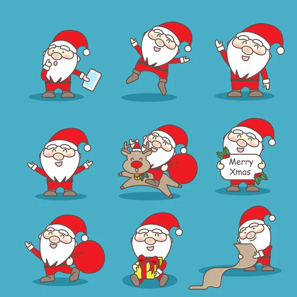 圣诞快乐，圣诞老人 — 图库矢量图片