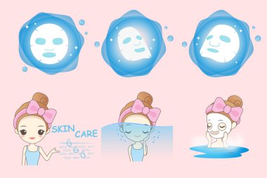 çizgi film kız maske kullanır 