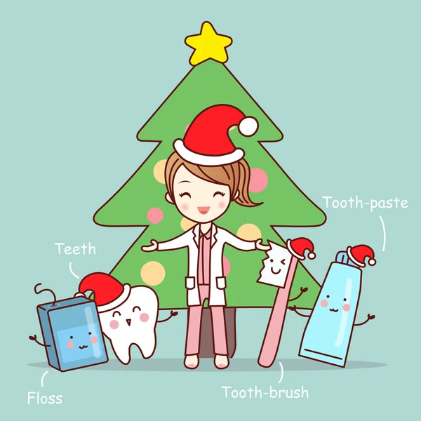  kadın dişçi diş fırçası ile 