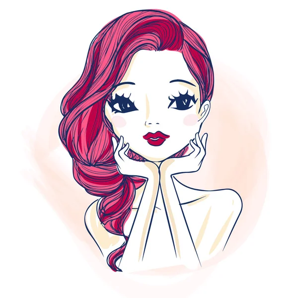 Mujer de dibujos animados conforman — Vector de stock