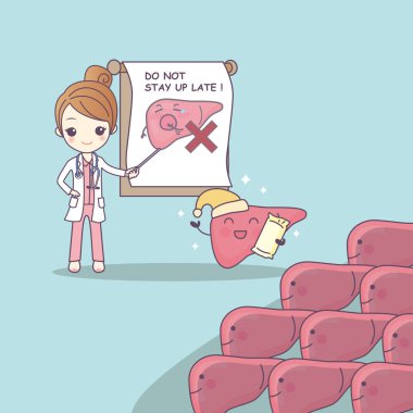 çizgi film doktor öğretmek karaciğer