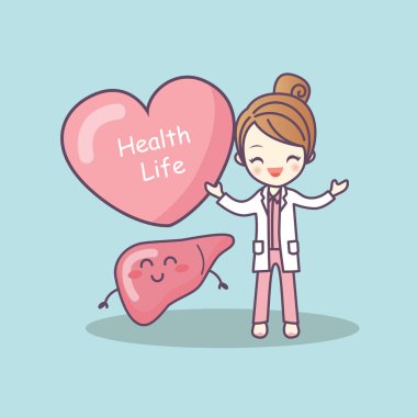 sevimli çizgi doktor karaciğer ile