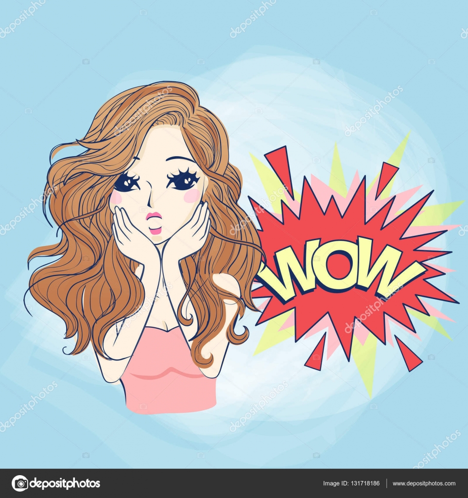 Cartoon woman make wow expression Stock Vector Image by ©etoileark #131718186 Cartoon woman make wow expression Stock Vector Image by ©etoileark #131718186