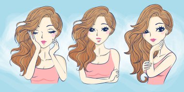 çizgi film kadın Cilt Bakımı