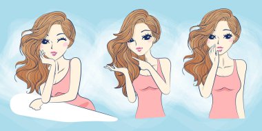 çizgi film Cilt Bakımı kadın