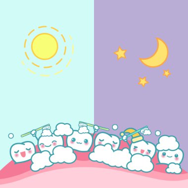 sevimli çizgi diş fırçası