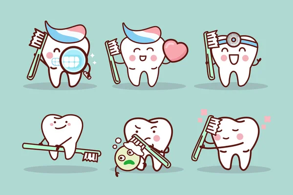 diş fırçası karikatür ve temiz