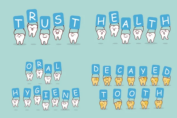 Painel de avisos dente take —  Vetores de Stock