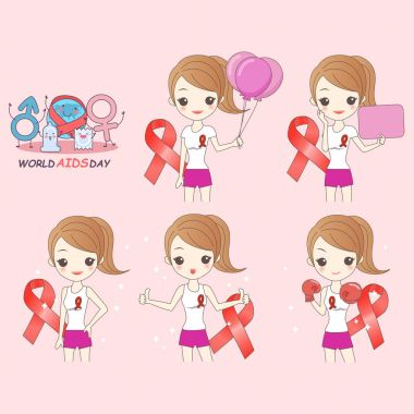çizgi film kadın AIDS önleme