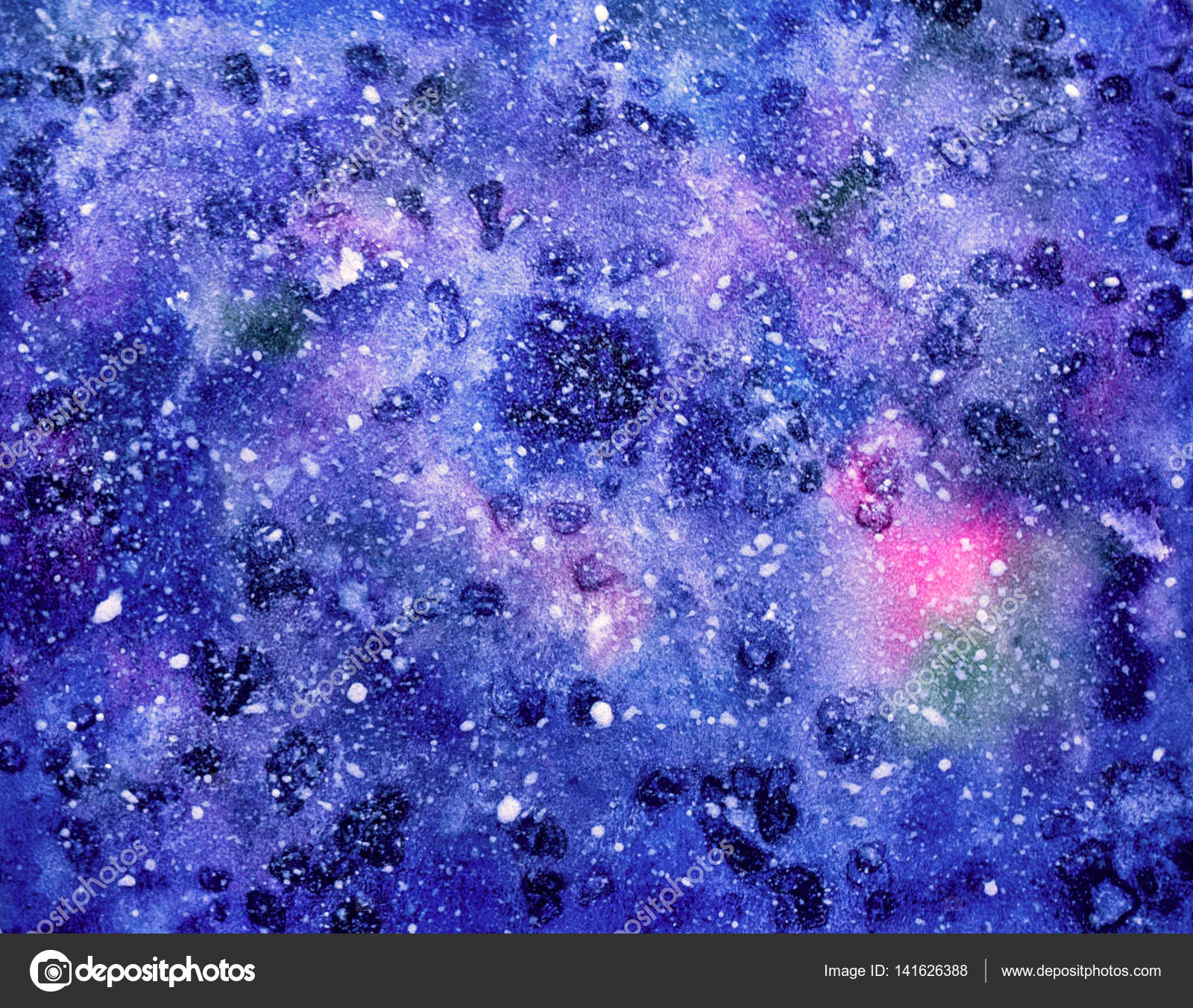Abstract watercolor night sky background Stock Photo by ©MarBom 141626388