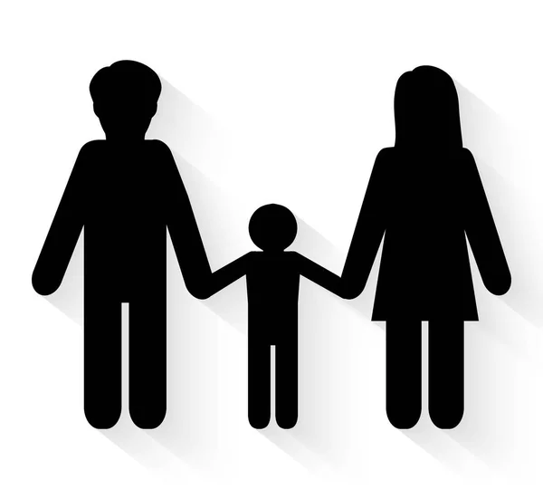 Familie pictogram vector — Stockvector