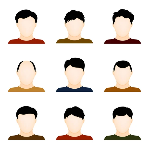 Vector set of people icons isolated on white background — Stock Vector