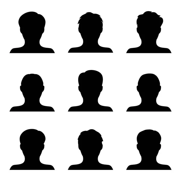 Vector set of people icons isolated on white background — Stock Vector