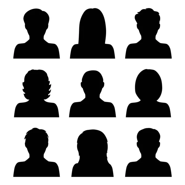 Beyaz arka plan üzerinde izole insanlar simgeler vektör kümesi