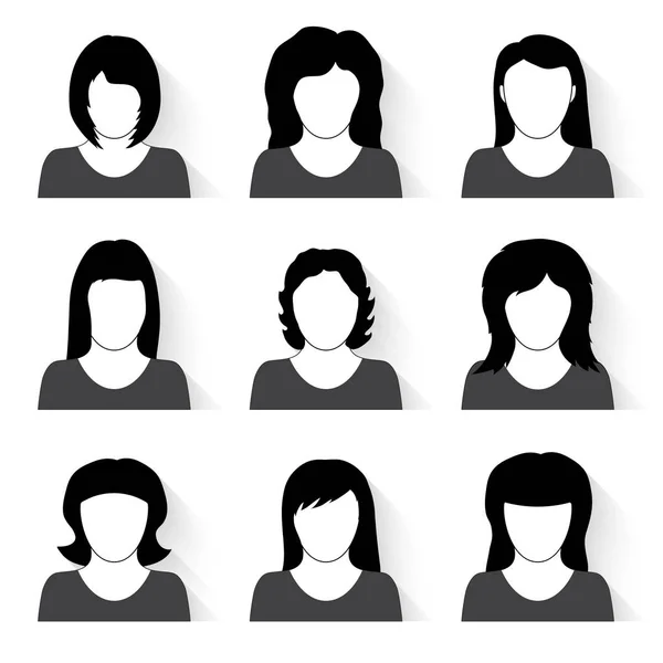 Conjunto vectorial de iconos de personas — Vector de stock