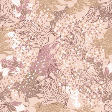 Güzel renkli soyut seamless modeli. Arka plan, doku, tekstil, kumaş. Vektör çizim