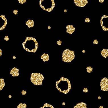 Altın sıçramalarına seamless modeli. Vektör çizim