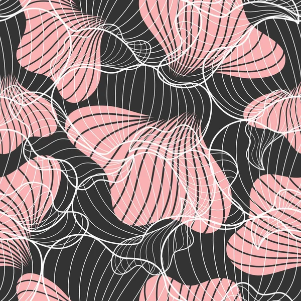 Magnifique motif abstrait sans couture. Contexte, texture, textile, tissu — Image vectorielle