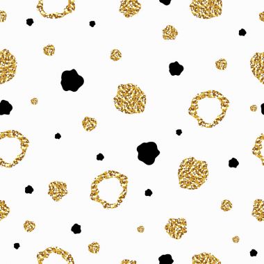 Altın sim kart, duvar kağıdı, ambalaj, tekstil dekorasyon ile Seamless modeli. Vektör çizim