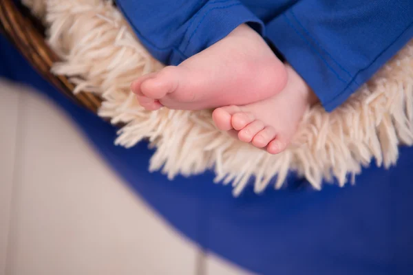 The feet of a newborn baby — Stock Photo, Image