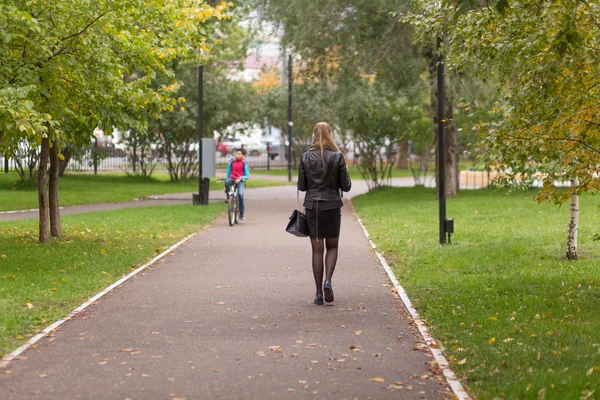 Hösten Park i September Royaltyfria Stockfoton