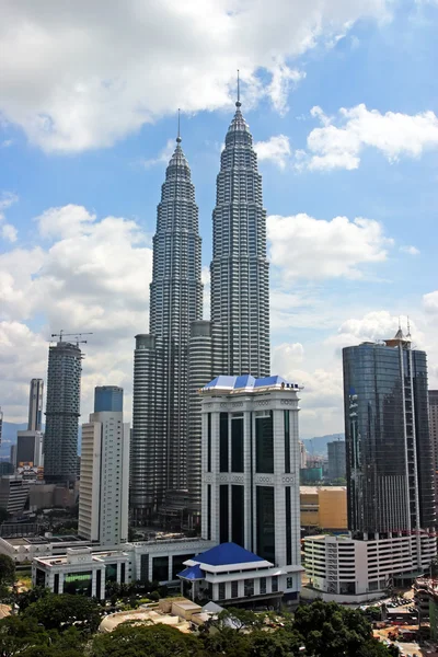 Petronas ikiz kuleleri kuala lumpur, Malezya. — Stok fotoğraf