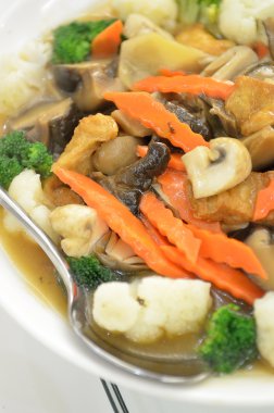 Et ve sebze ile Çin mutfağı