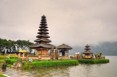 Pura ulun danu bratan, hindu Tapınağı bratan Gölü, bali, Endonezya
