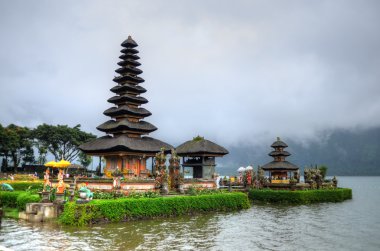 Pura ulun danu bratan, hindu Tapınağı bratan Gölü, bali, Endonezya