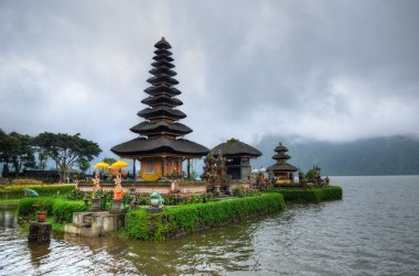 Pura ulun danu bratan, hindu Tapınağı bratan Gölü, bali, Endonezya