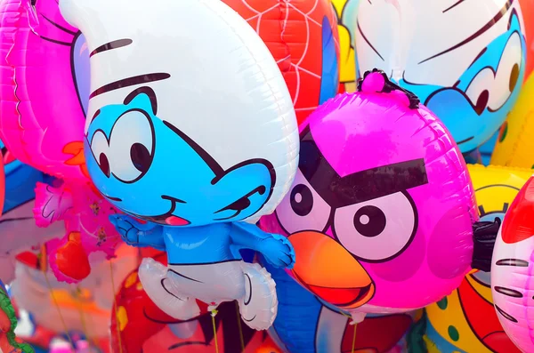 Renkli sıcak hava balonu