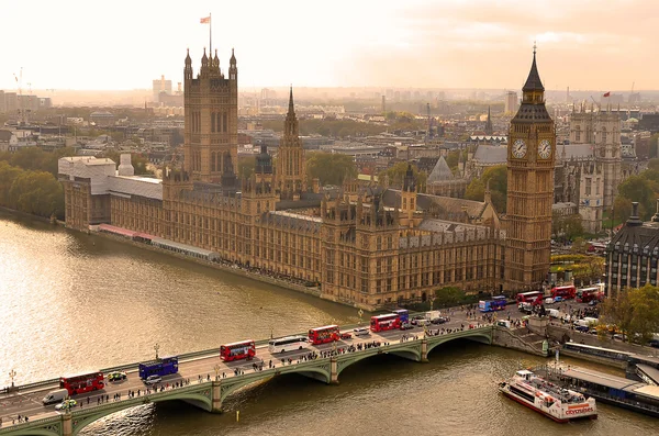 Nagy Ben és házak parlament, London, Egyesült Királyság — Stock Fotó