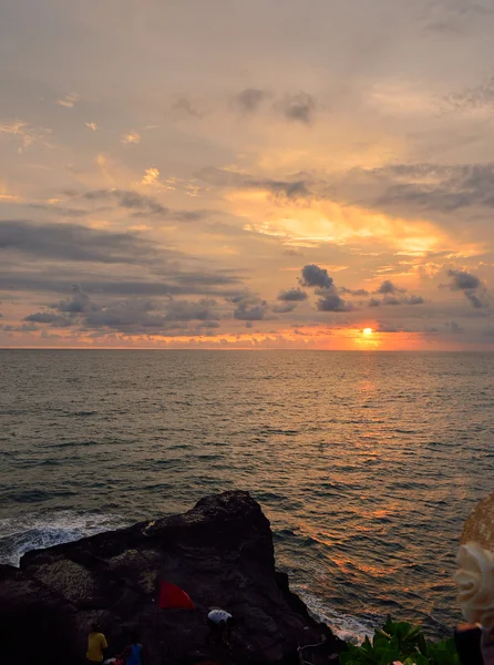 Tanah Lot Temple on Sea in Bali Island Indonesia — Stock Photo, Image