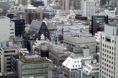 Tokyo siluetinin stok görüntü