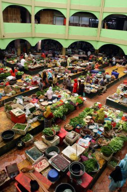 Pasar Siti Hatice (Kota Bharu orta Market), Kelantan, Malezya