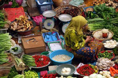Pasar Siti Hatice (Kota Bharu orta Market), Kelantan, Malezya
