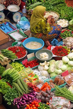 Pasar Siti Hatice (Kota Bharu orta Market), Kelantan, Malezya