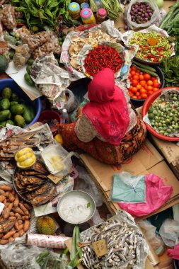 Pasar Siti Hatice (Kota Bharu orta Market), Kelantan, Malezya