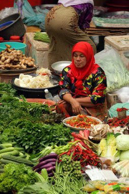 Pasar Siti Hatice (Kota Bharu orta Market), Kelantan, Malezya