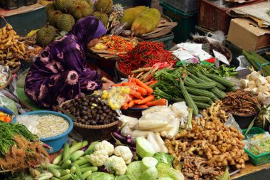 Pasar Siti Hatice (Kota Bharu orta Market), Kelantan, Malezya